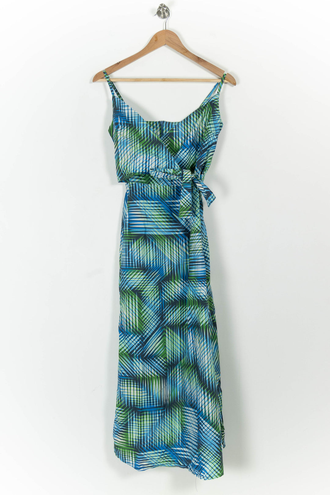 Robe Longue Bleu et Vert - Taille XS/34 de la marque La Fée Maraboutée | PARAD103941 - Vendu par Paradigme - Image 2
