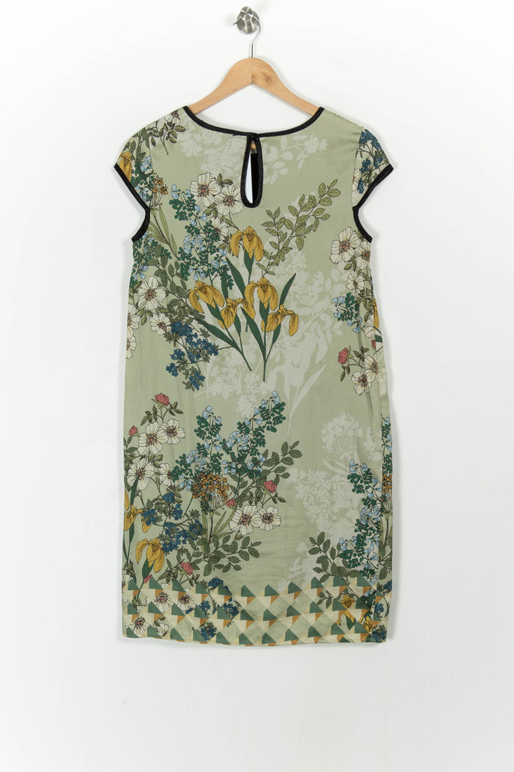 Robe Droite Verte et Jaune - Taille S/36 de la marque La Fée Maraboutée | PARAD103942 - Vendu par Paradigme - Image 4