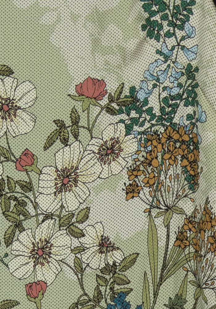 Robe Droite Verte et Jaune - Taille S/36 de la marque La Fée Maraboutée | PARAD103942 - Vendu par Paradigme - Image 3