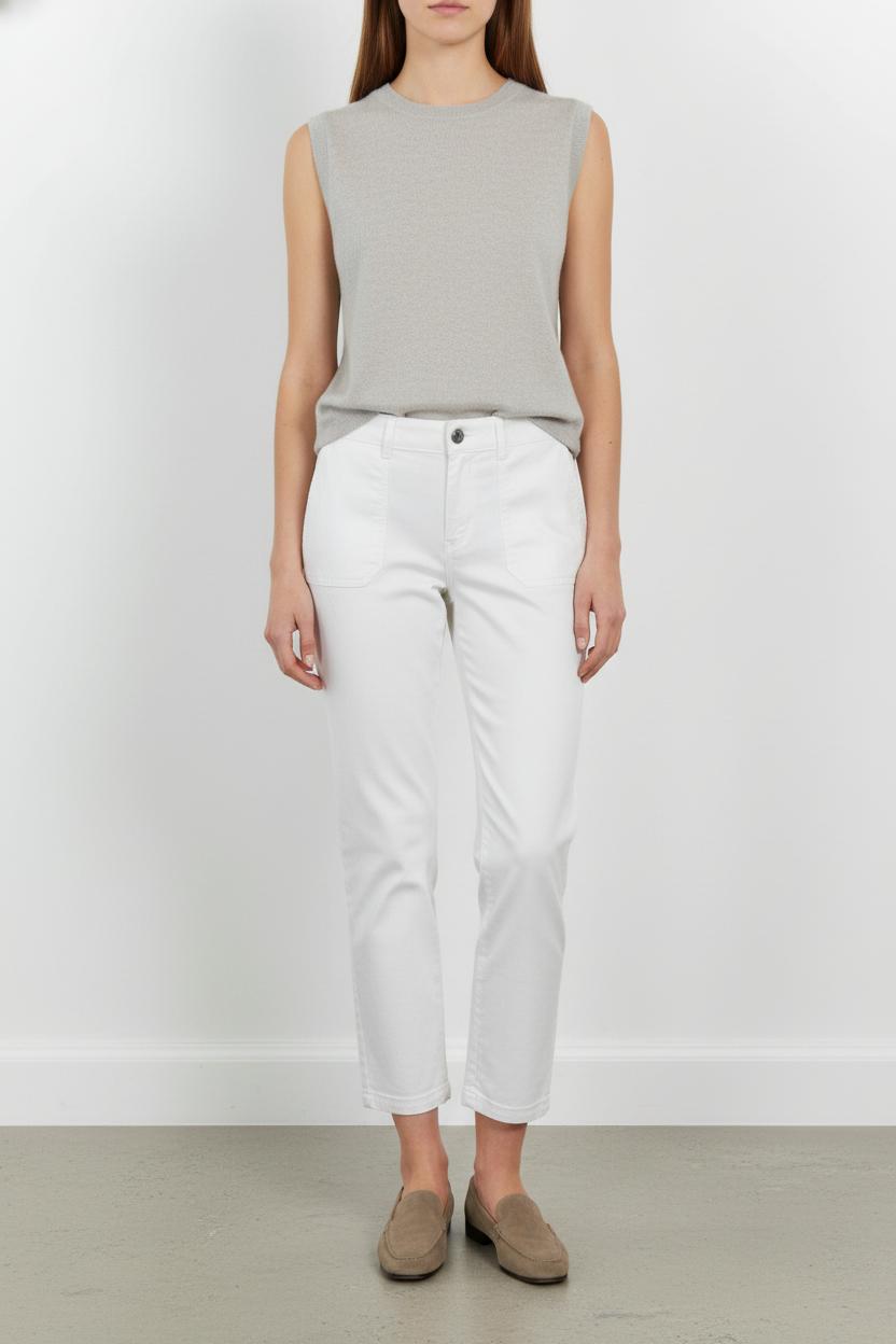 Pantalon Blanc - Taille S/36 de la marque Caroll | PARAD103943 - Vendu par Paradigme - Image 1