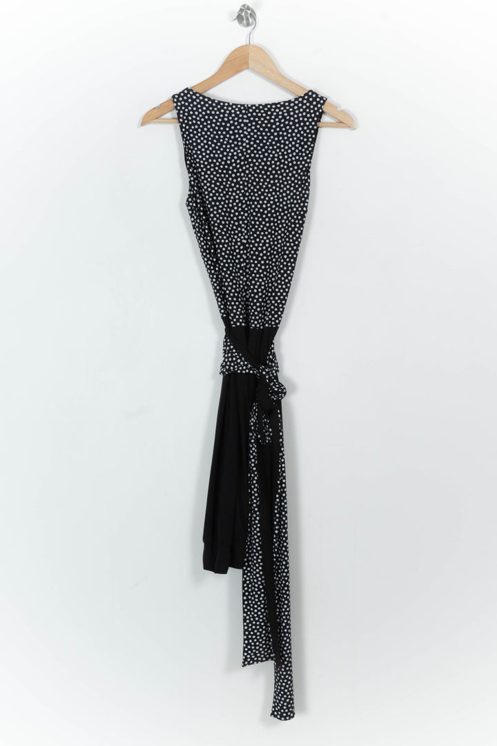 Robe Noire à Pois Blancs - Taille M/38 de la marque Indies | PARAD103945 - Vendu par Paradigme - Image 4