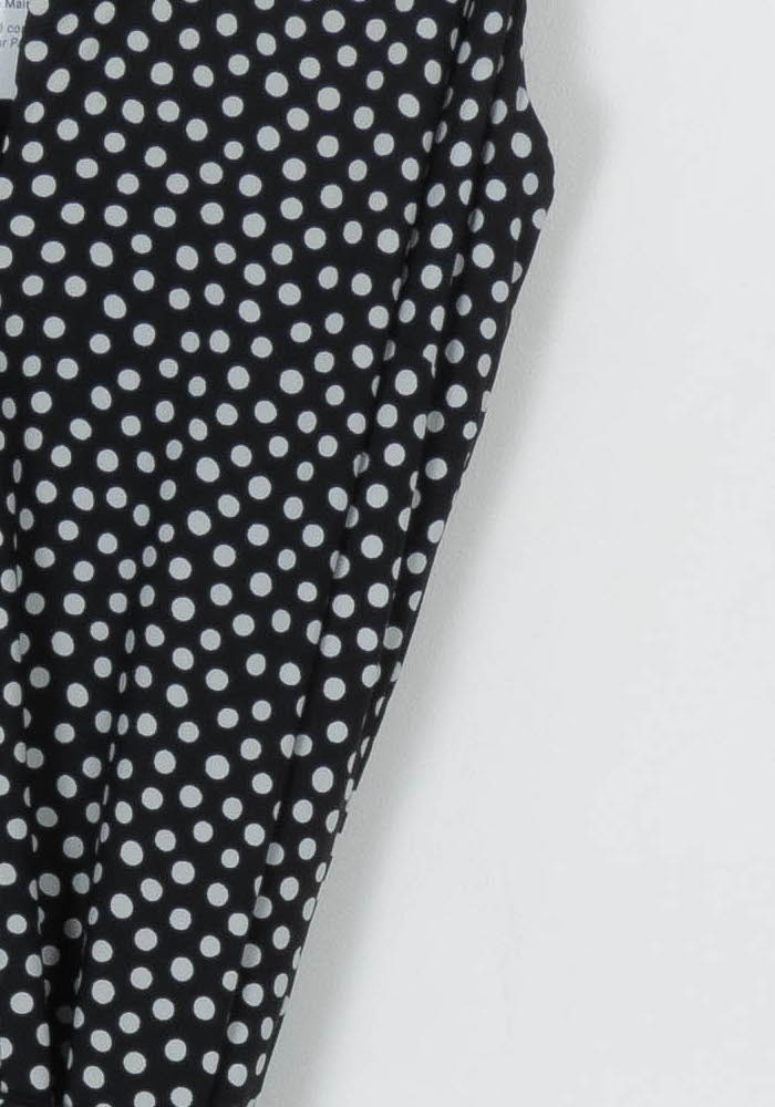 Robe Noire à Pois Blancs - Taille M/38 de la marque Indies | PARAD103945 - Vendu par Paradigme - Image 3
