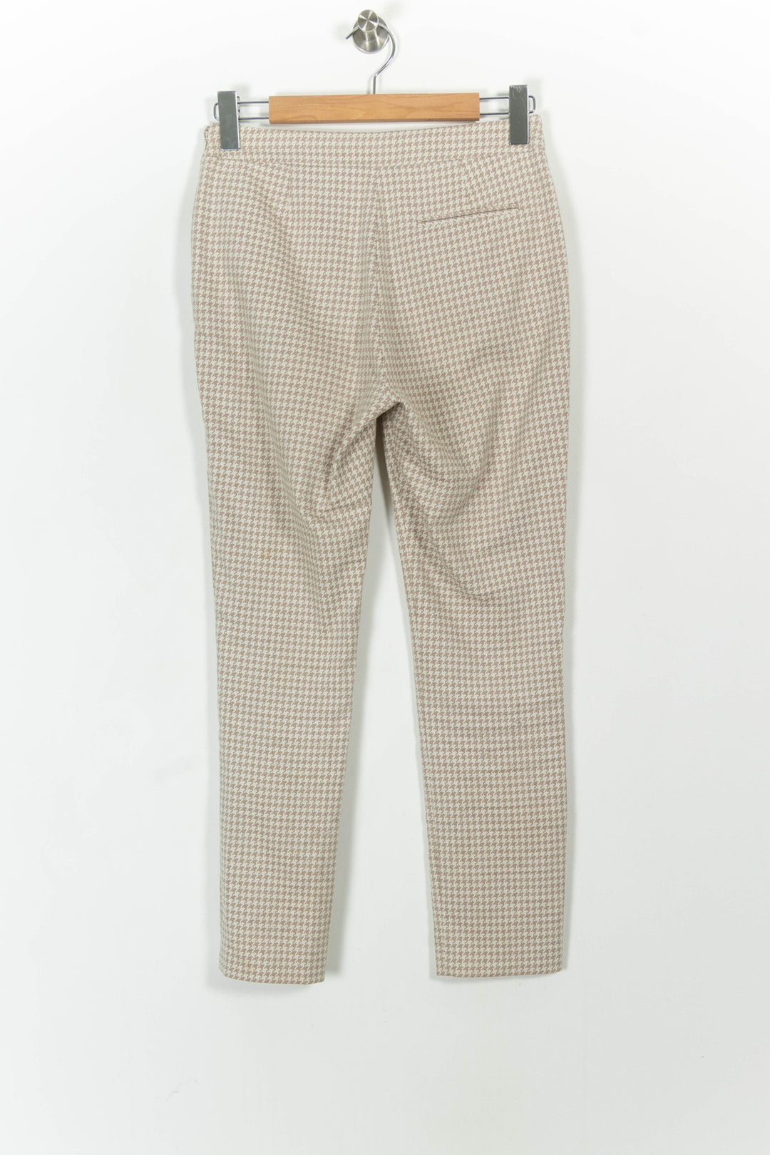 Pantalon Carreaux Beige et Blanc - Taille M/38 de la marque Sézane | PARAD103956 - Vendu par Paradigme - Image 4