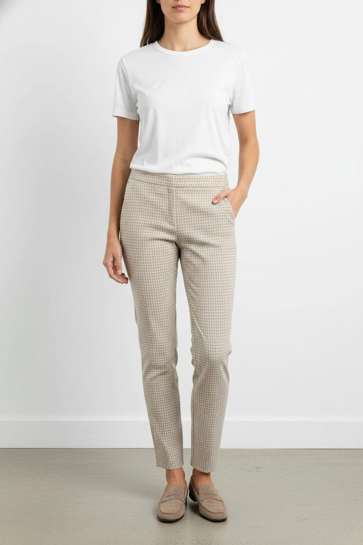 Pantalon Carreaux Beige et Blanc - Taille M/38 de la marque Sézane | PARAD103956 - Vendu par Paradigme - Image 1