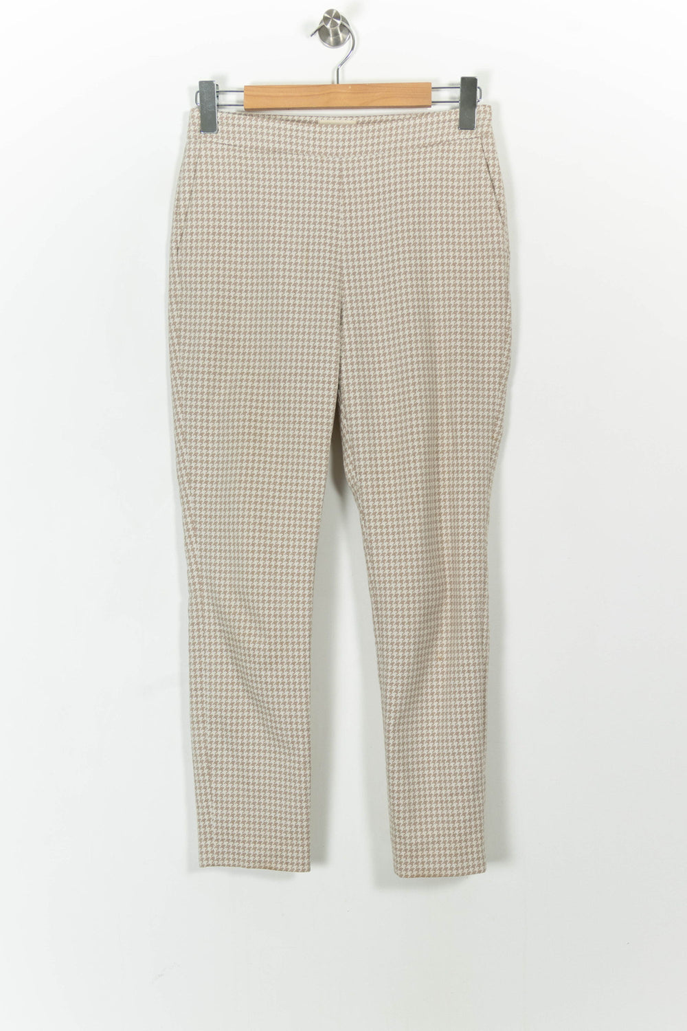 Pantalon Carreaux Beige et Blanc - Taille M/38 de la marque Sézane | PARAD103956 - Vendu par Paradigme - Image 2