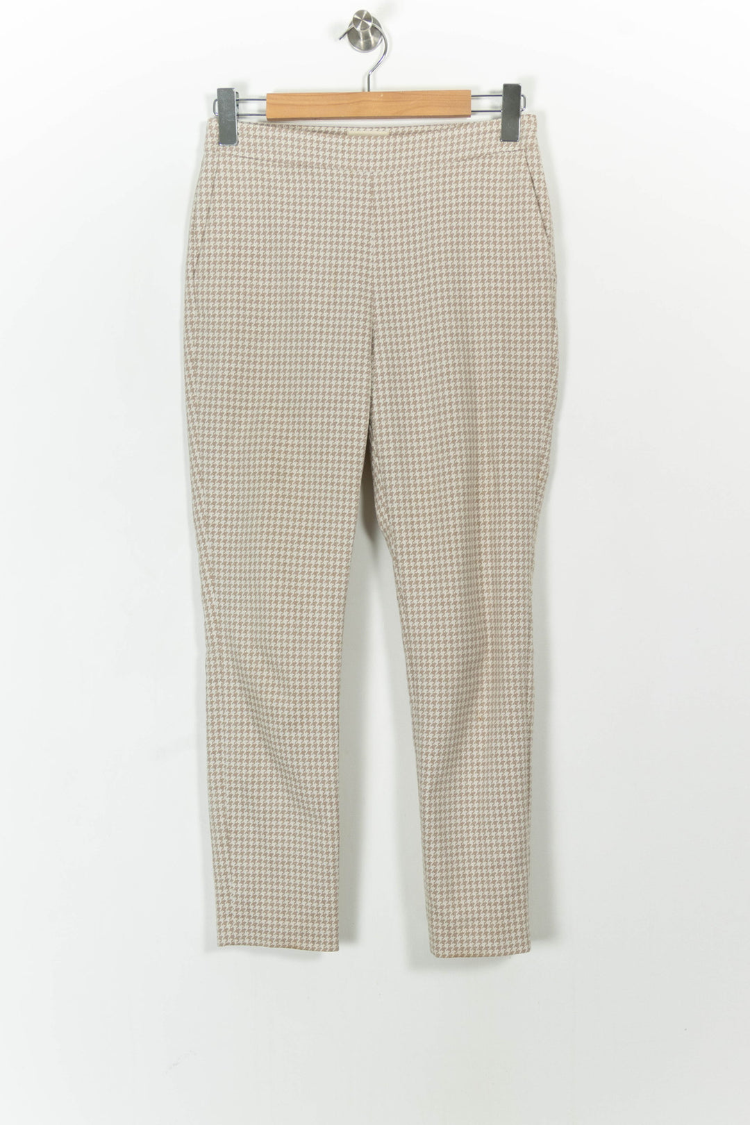Pantalon Carreaux Beige et Blanc - Taille M/38 de la marque Sézane | PARAD103956 - Vendu par Paradigme - Image 2