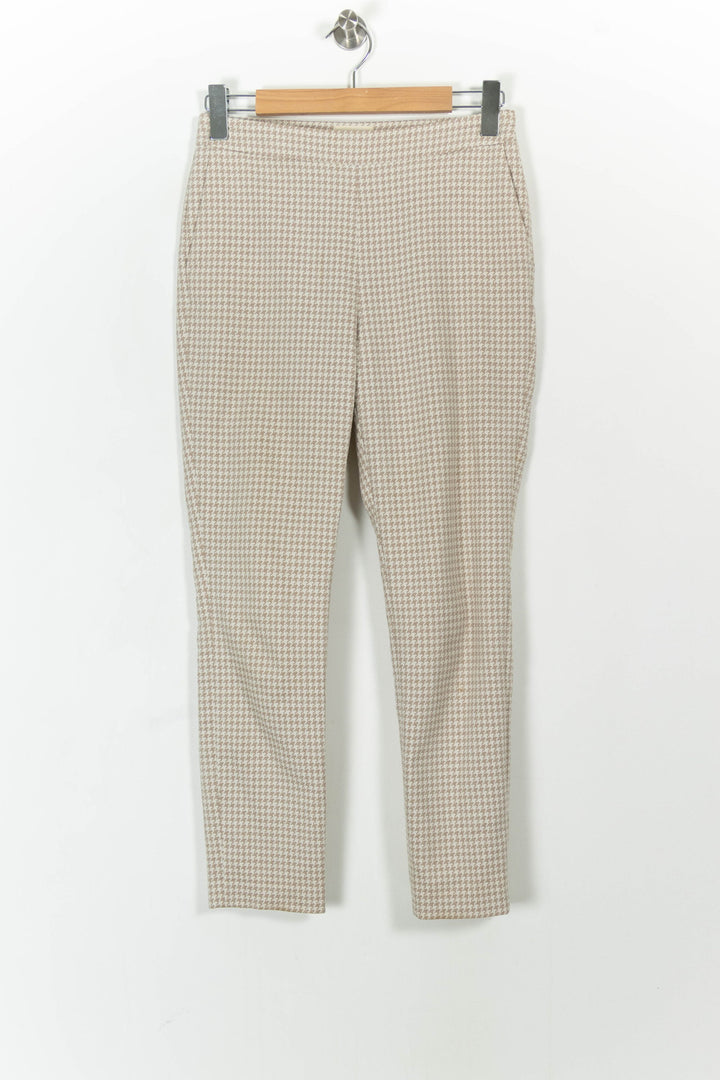 Pantalon Carreaux Beige et Blanc - Taille M/38 de la marque Sézane | PARAD103956 - Vendu par Paradigme - Image 2