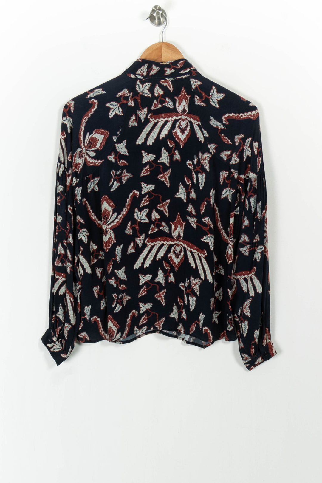 Chemisier Noir et Bordeaux - Taille XS/34 de la marque ba&sh | PARAD103960 - Vendu par Paradigme - Image 4