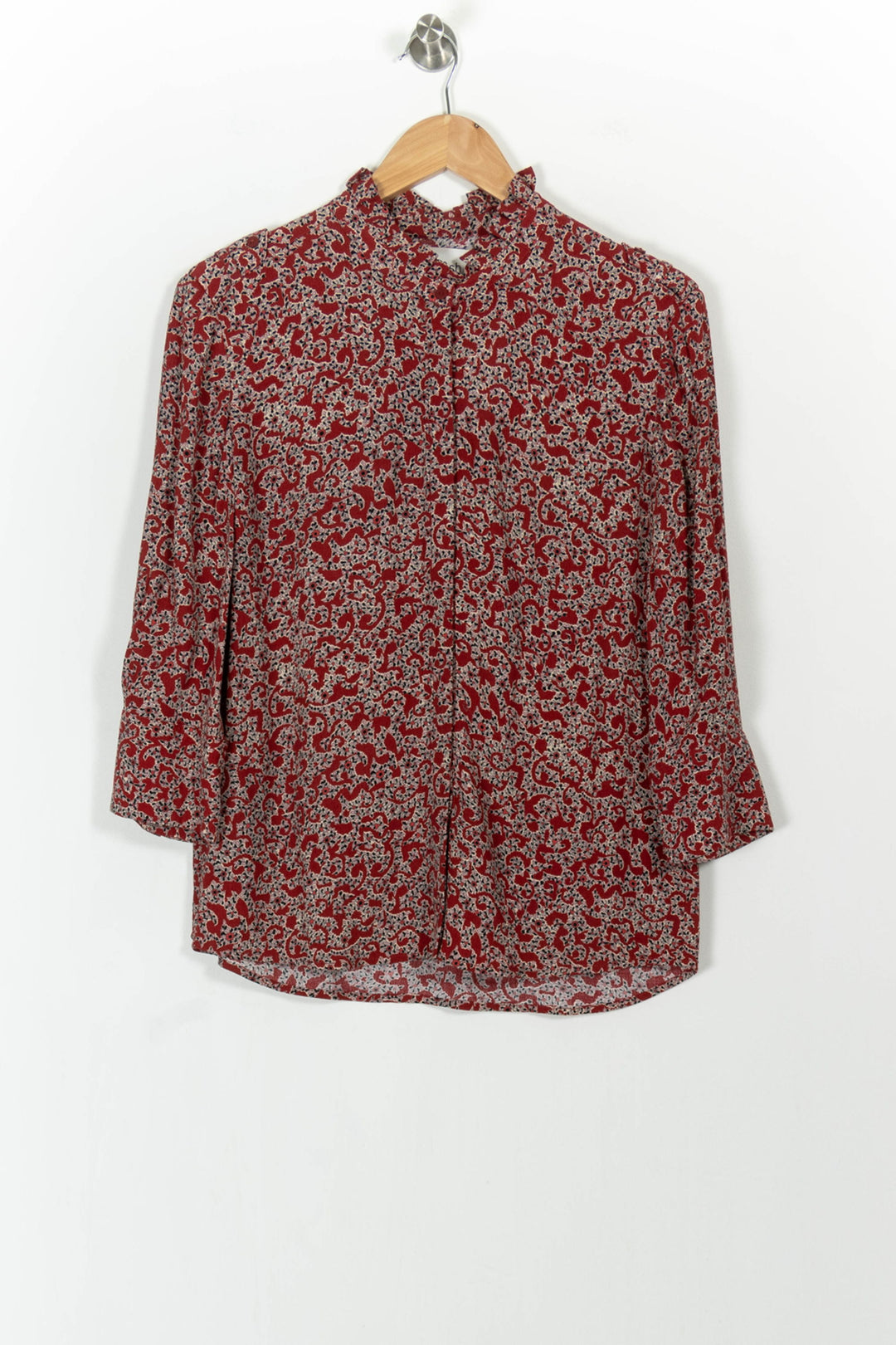 Blouse Rouge et Blanche - Taille XS/34 de la marque ba&sh | PARAD103962 - Vendu par Paradigme - Image 2