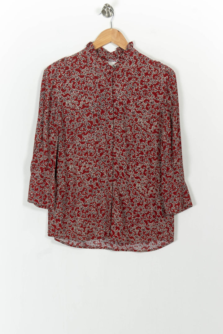 Blouse Rouge et Blanche - Taille XS/34 de la marque ba&sh | PARAD103962 - Vendu par Paradigme - Image 2
