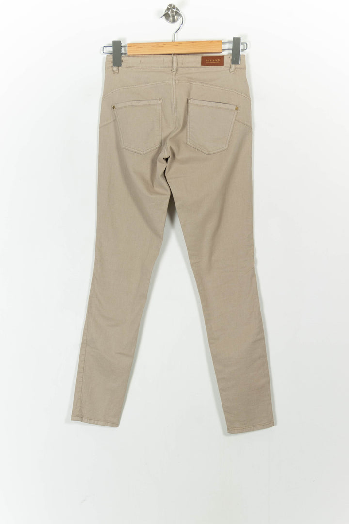 Jean Beige - Taille XS/34 de la marque One Step | PARAD103963 - Vendu par Paradigme - Image 4