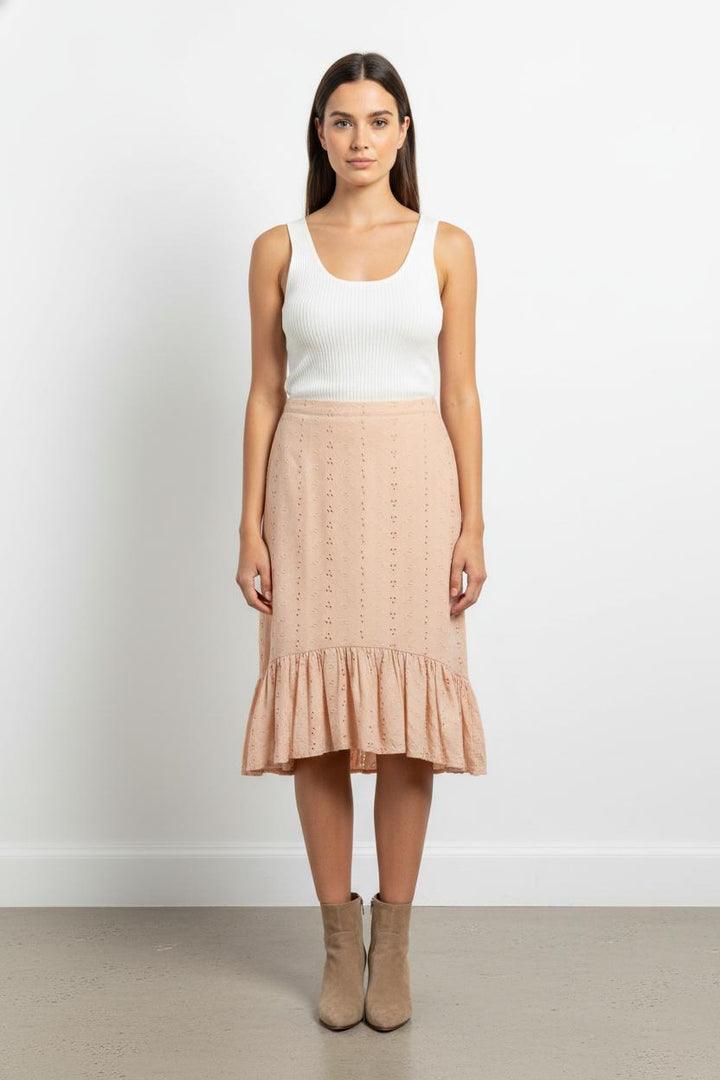 Jupe Midi Rose - Taille M/38 de la marque Maje | PARAD103964 - Vendu par Paradigme - Image 1