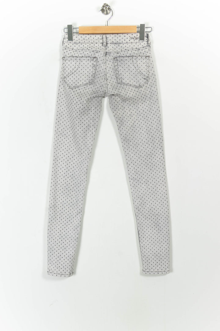 Jean Slim Gris à Pois Noirs - Taille XS/34 de la marque Maje | PARAD103966 - Vendu par Paradigme - Image 4