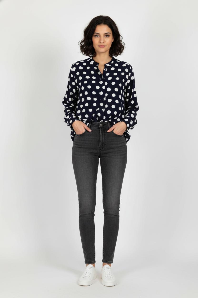 Chemise Bleu et Blanche - Taille S/36 de la marque Comptoir des Cotonniers | PARAD103969 - Vendu par Paradigme - Image 1