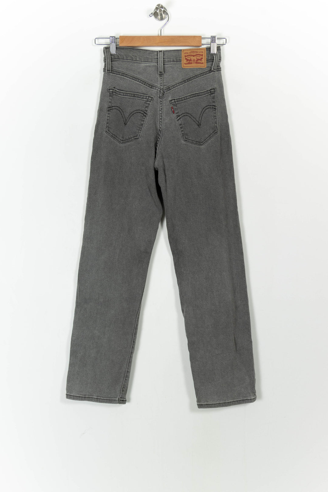 Jean Droit Gris - Taille XS/34 de la marque Levi's | PARAD103971 - Vendu par Paradigme - Image 4