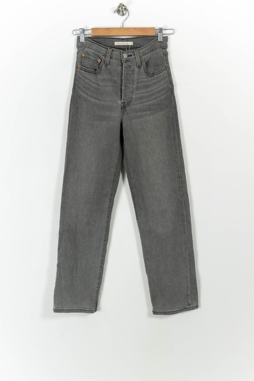 Jean Droit Gris - Taille XS/34 de la marque Levi's | PARAD103971 - Vendu par Paradigme - Image 2