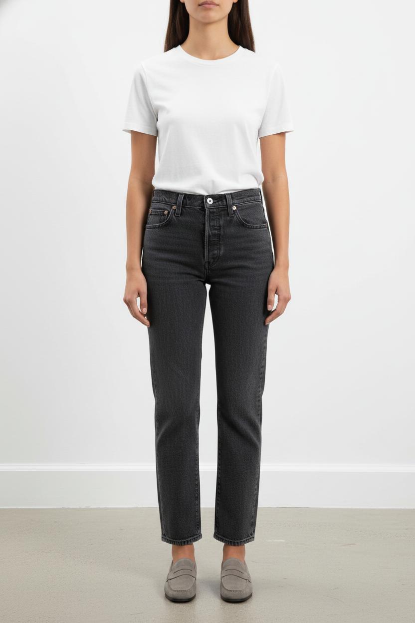 Jean Droit Gris - Taille XS/34 de la marque Levi's | PARAD103972 - Vendu par Paradigme - Image 1