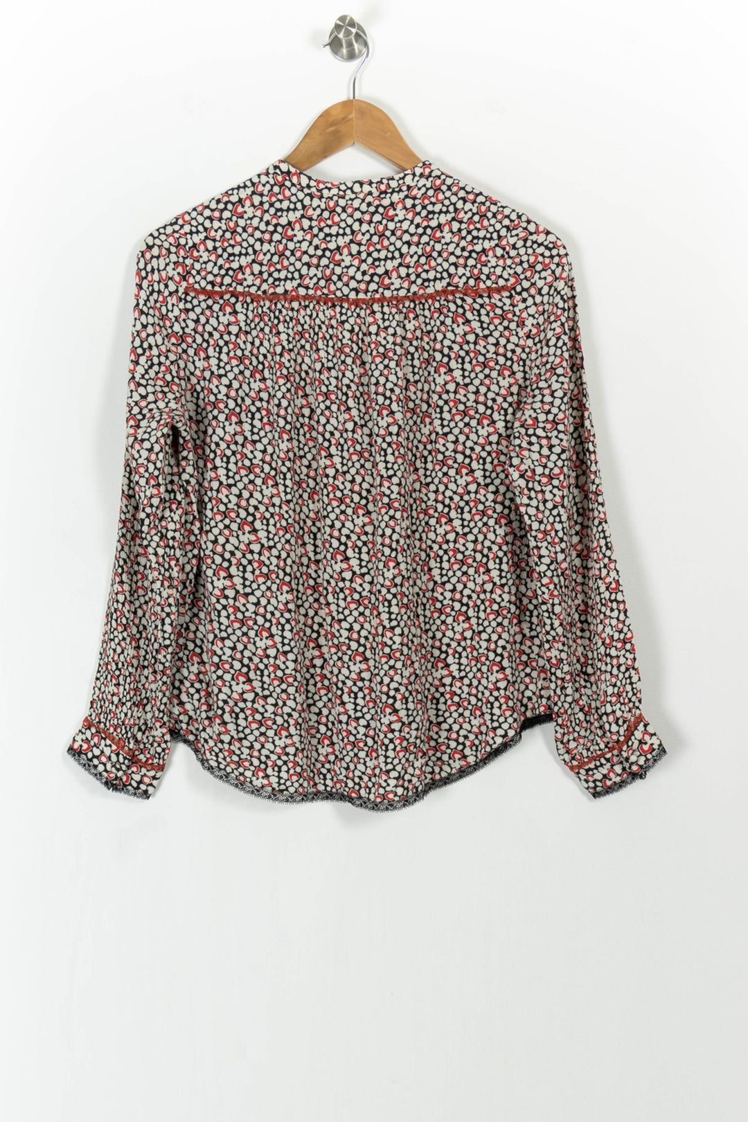 Blouse Rouge et Blanche - Taille M/38 de la marque Zadig&Voltaire | PARAD103981 - Vendu par Paradigme - Image 4