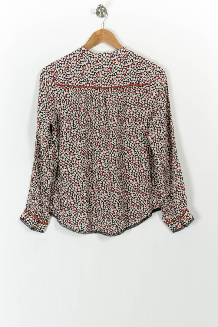 Blouse Rouge et Blanche - Taille M/38 de la marque Zadig&Voltaire | PARAD103981 - Vendu par Paradigme - Image 4