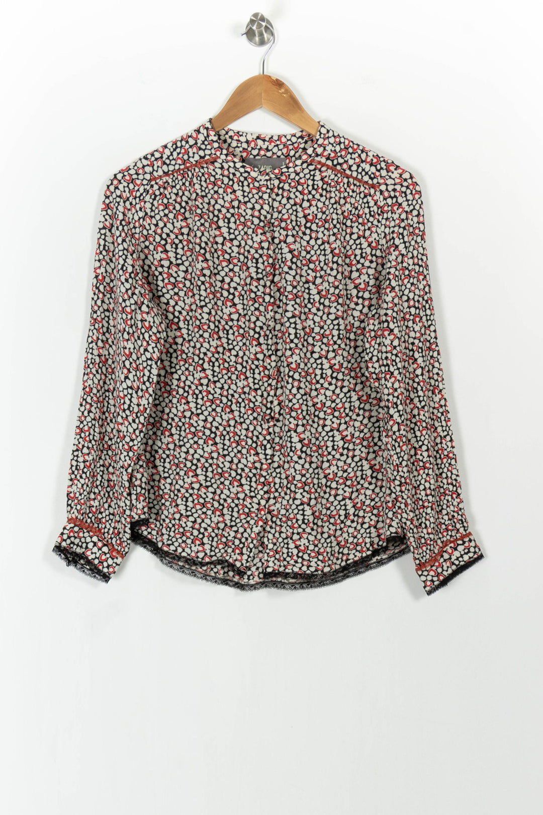 Blouse Rouge et Blanche - Taille M/38 de la marque Zadig&Voltaire | PARAD103981 - Vendu par Paradigme - Image 2