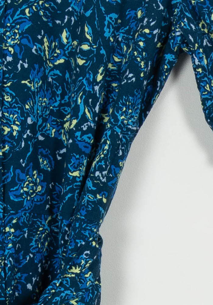 Robe Chemisier Bleue - Taille M/38 de la marque Caroll | PARAD103983 - Vendu par Paradigme - Image 3