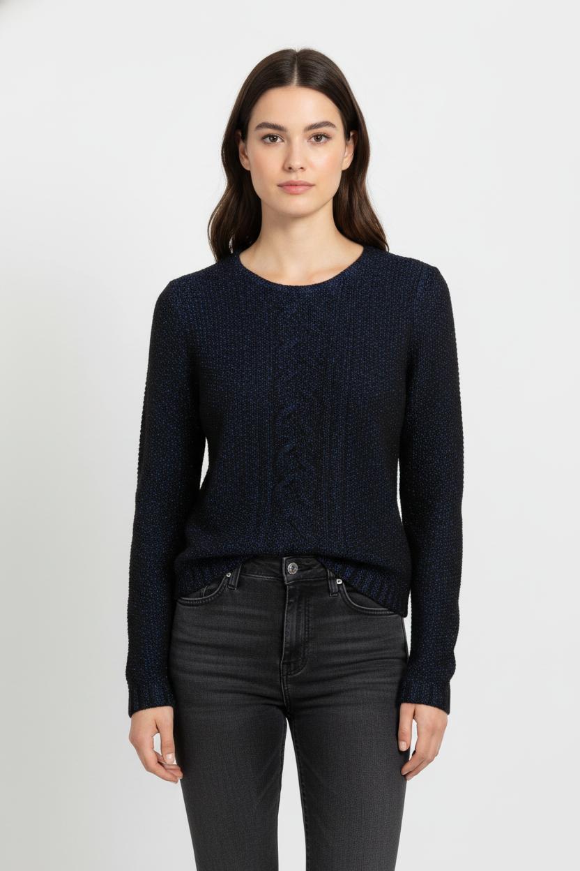 Pull Bleu et Noir - Taille L/40 de la marque IKKS | PARAD103987 - Vendu par Paradigme - Image 1