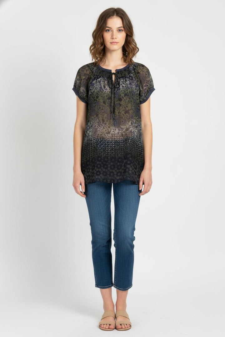 Blouse Bleue - Taille M/38 de la marque La Fée Maraboutée | PARAD103991 - Vendu par Paradigme - Image 1