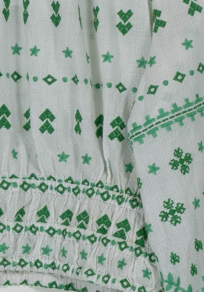 Blouse Blanche et Verte - Taille L/40 de la marque Maje | PARAD103992 - Vendu par Paradigme - Image 3