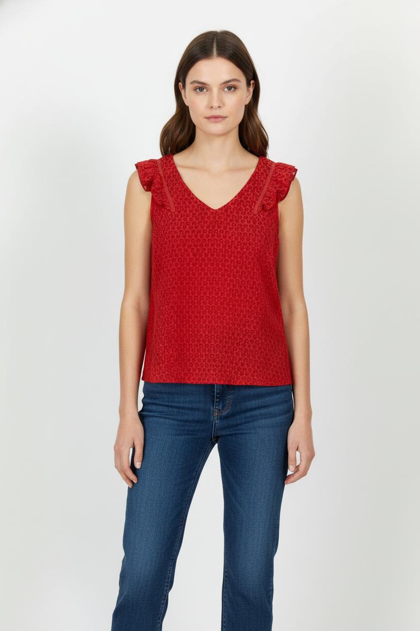Blouse Bordeaux - Taille S/36 de la marque Karl Marc John | PARAD103997 - Vendu par Paradigme - Image 1