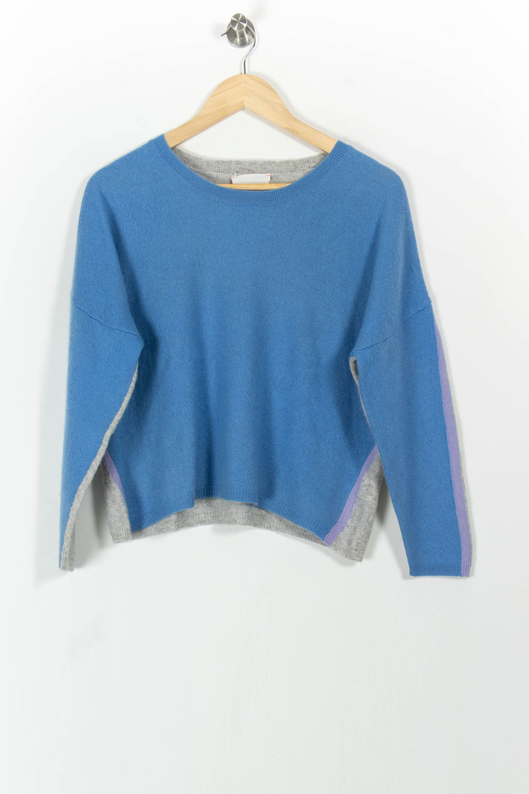 Pull Bleu et Gris - Taille M/38 de la marque Absolut Cashmere | PARAD103998 - Vendu par Paradigme - Image 2