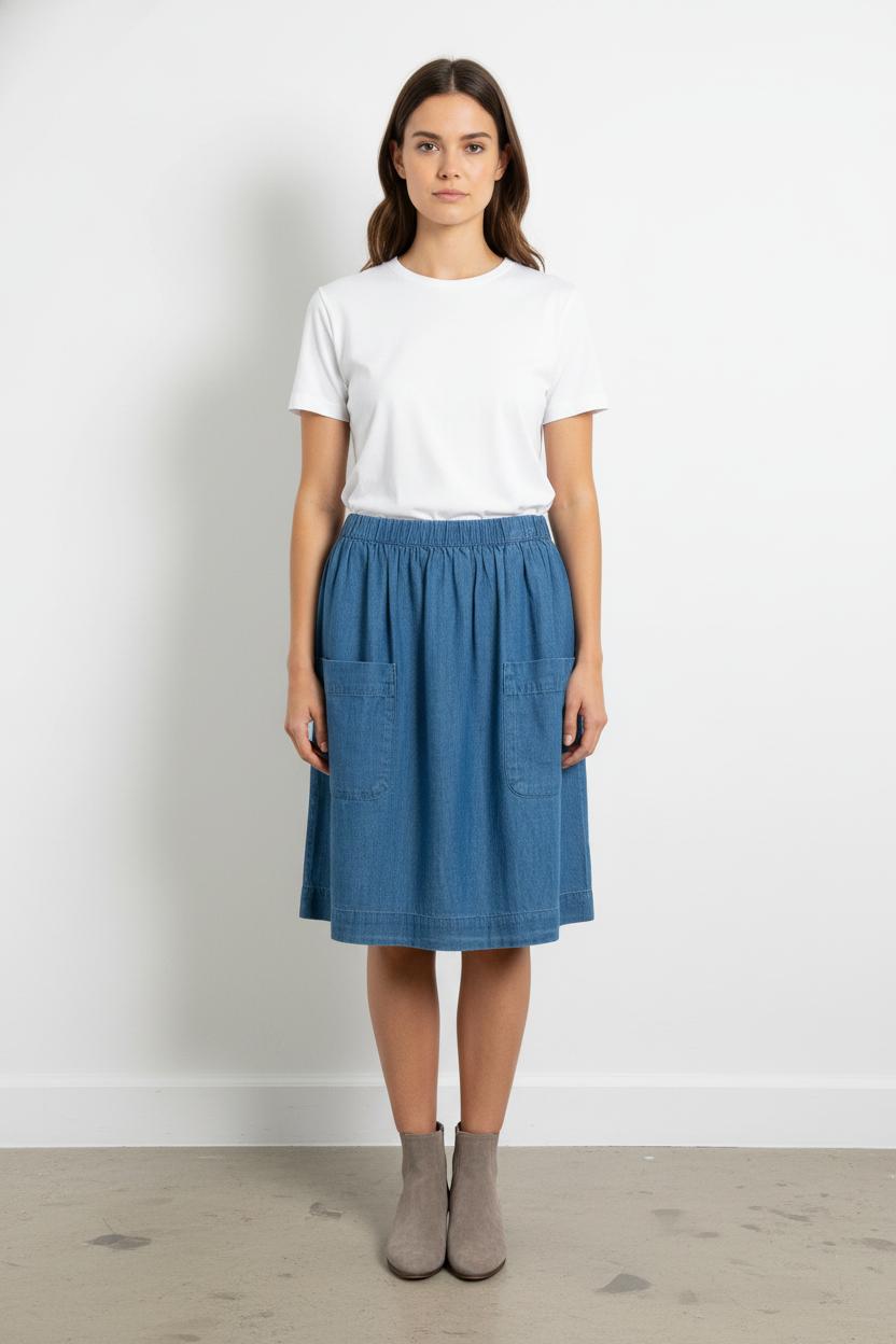 Jupe Courte Bleue - Taille S/36 de la marque Des petits hauts | PARAD104000 - Vendu par Paradigme - Image 1
