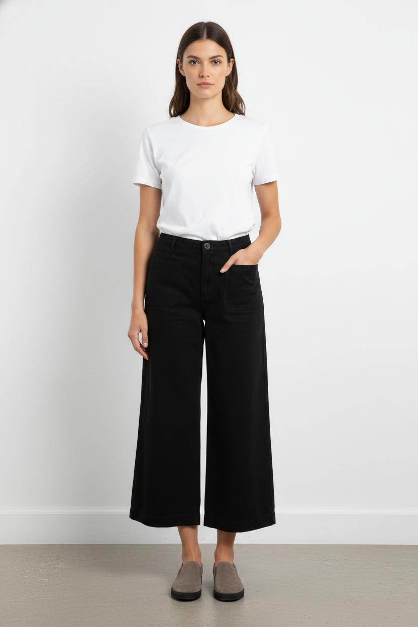 Pantalon Large Noir - Taille S/36 de la marque Sessùn | PARAD104001 - Vendu par Paradigme - Image 1