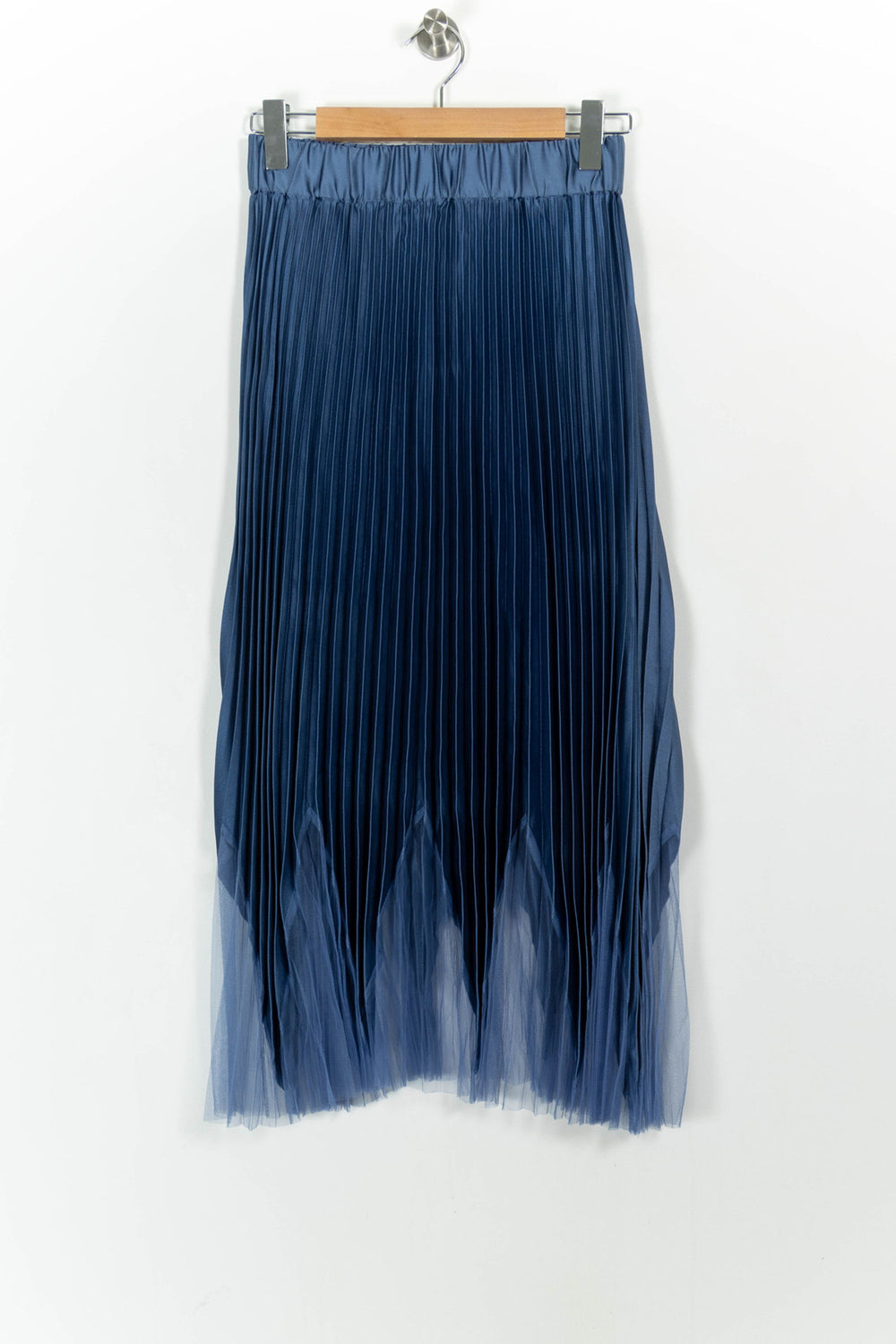 Jupe Plissée Bleue - Taille S/36 de la marque Indies | PARAD104003 - Vendu par Paradigme - Image 2