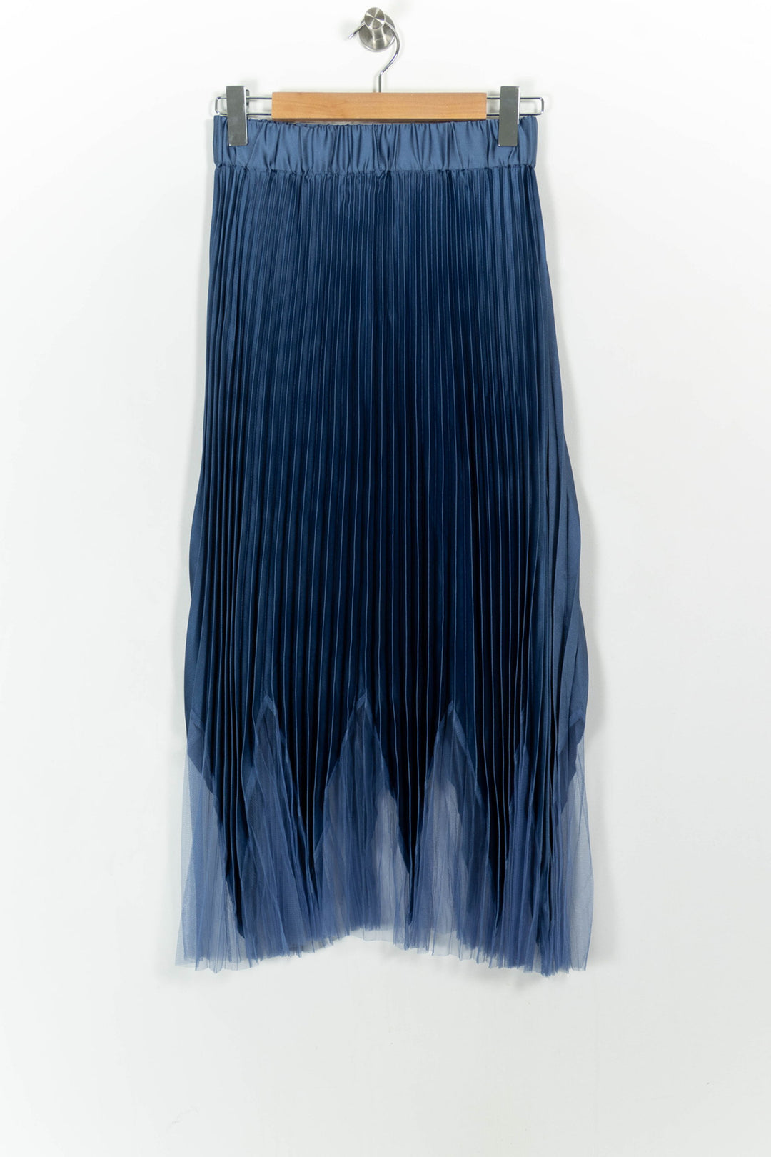 Jupe Plissée Bleue - Taille S/36 de la marque Indies | PARAD104003 - Vendu par Paradigme - Image 2