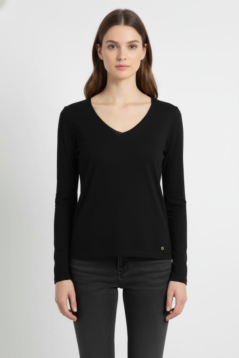 Tee-shirt Noir - Taille S/36 de la marque Des petits hauts | PARAD104004 - Vendu par Paradigme - Image 1