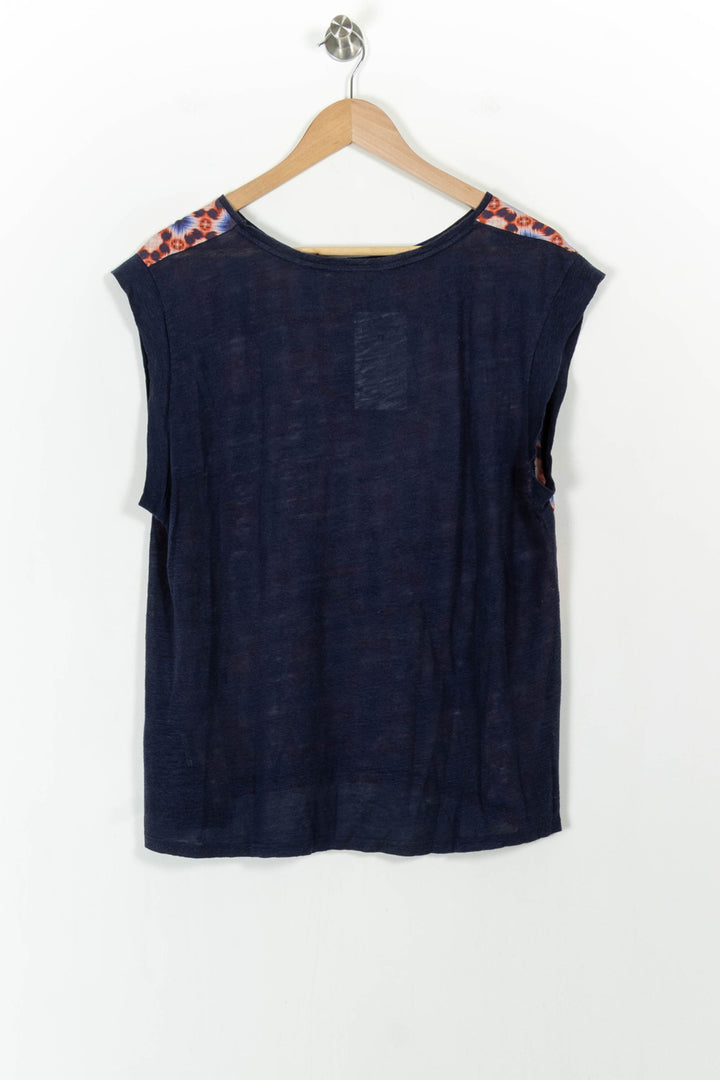 Débardeur Bleu et Rouge - Taille M/38 de la marque La Fée Maraboutée | PARAD104010 - Vendu par Paradigme - Image 4