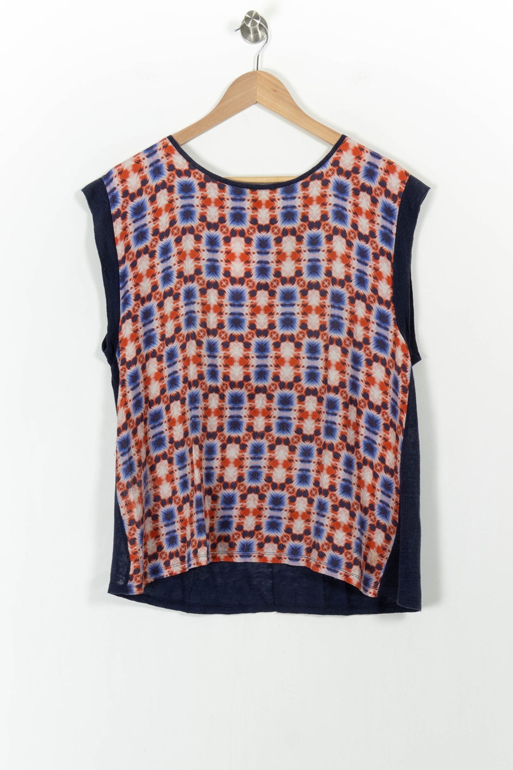Débardeur Bleu et Rouge - Taille M/38 de la marque La Fée Maraboutée | PARAD104010 - Vendu par Paradigme - Image 2