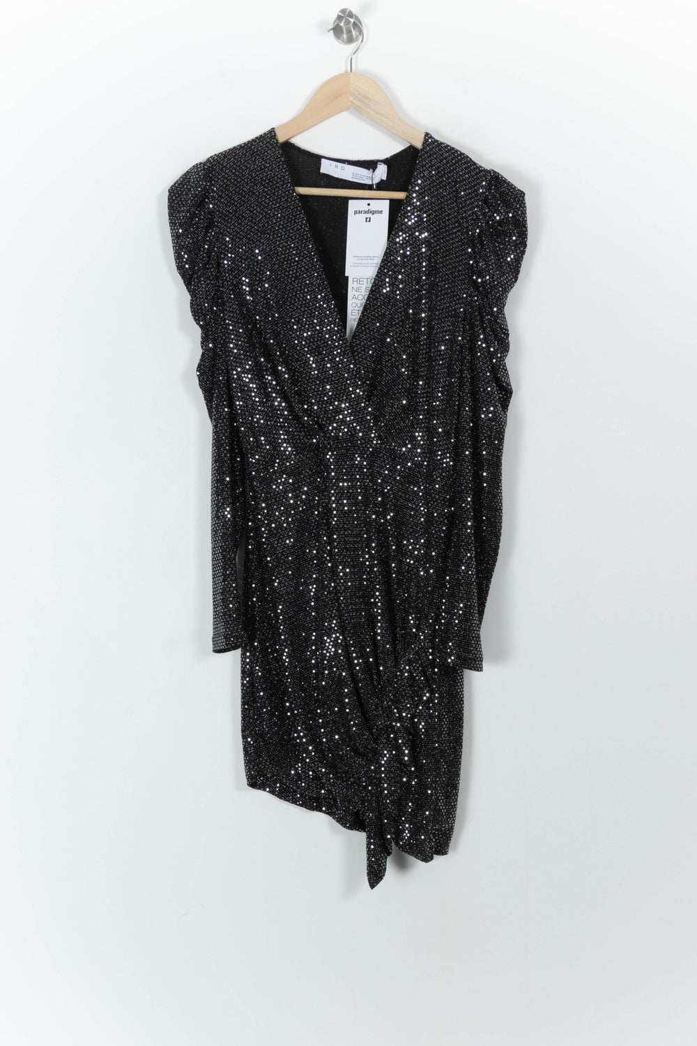 Robe Courte Noire - Taille L/40 de la marque IRO | PARAD104013 - Vendu par Paradigme - Image 2