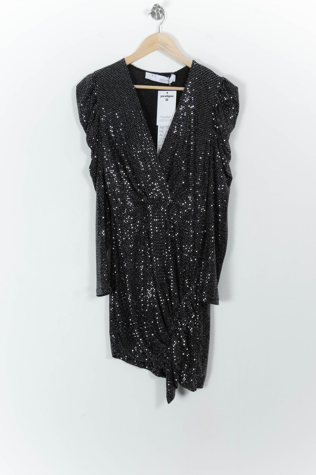 Robe Courte Noire - Taille L/40 de la marque IRO | PARAD104013 - Vendu par Paradigme - Image 2