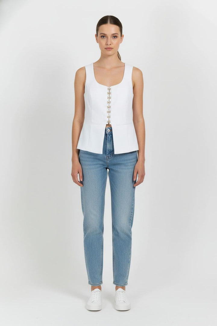 Top Blanc - Taille L/40 de la marque Kookai | PARAD104014 - Vendu par Paradigme - Image 1