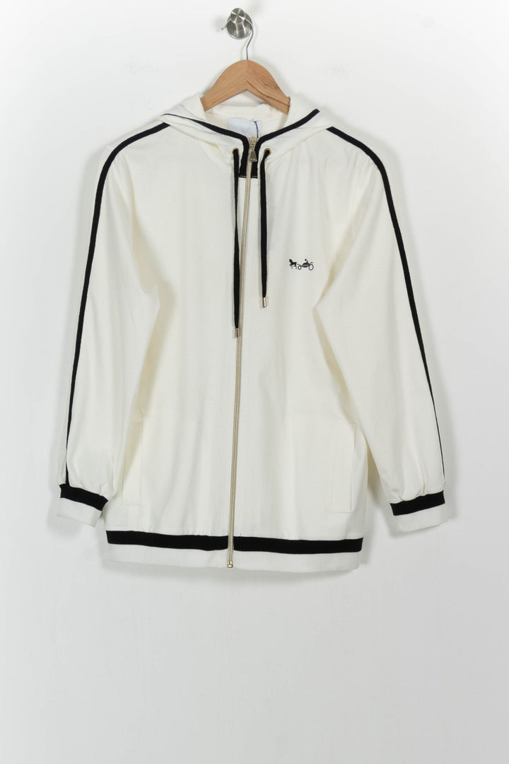 Sweat à Capuche Blanc et Noir - Taille S/36 de la marque Weill | PARAD104015 - Vendu par Paradigme - Image 2