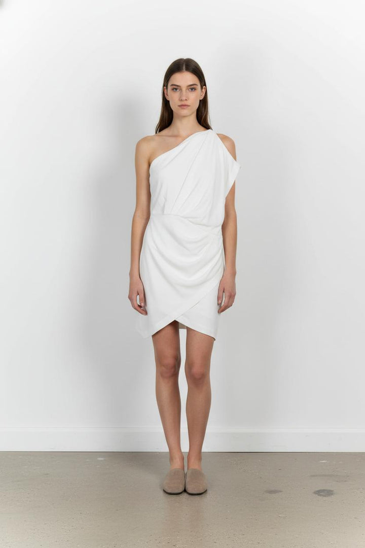 Robe Asymétrique Blanche - Taille L/40 de la marque IRO | PARAD104016 - Vendu par Paradigme - Image 1