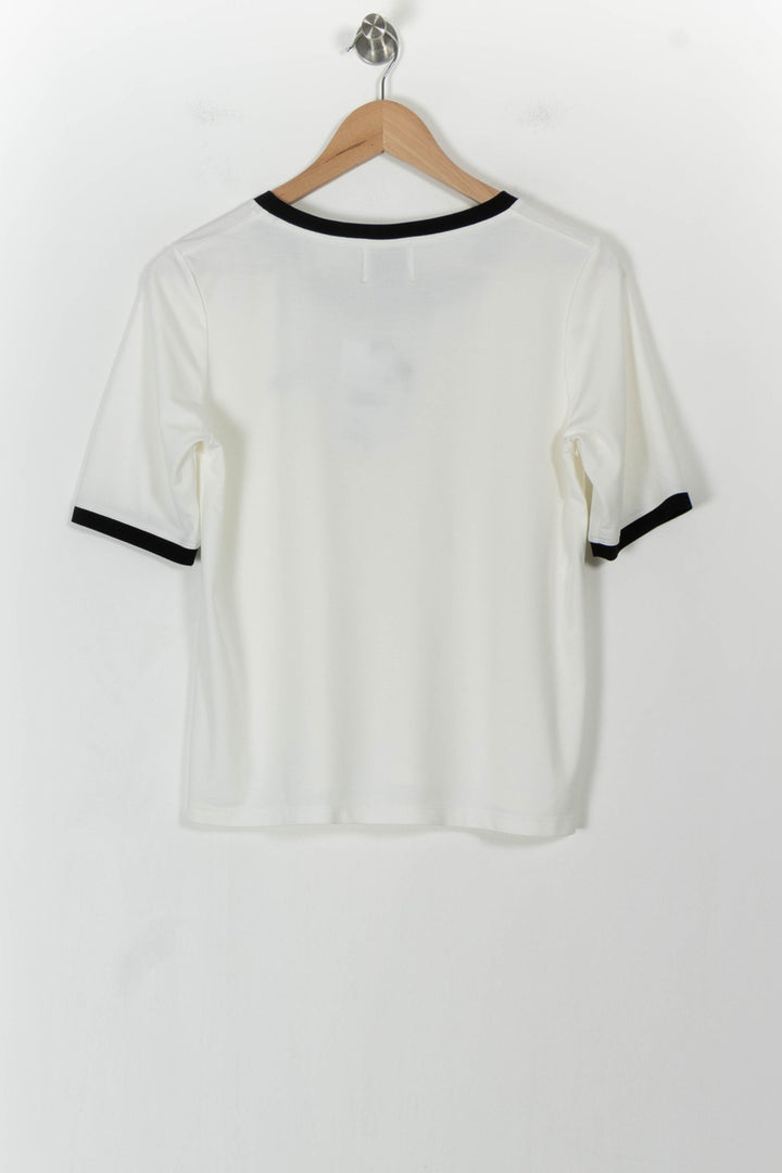 T-shirt Blanc et Noir - Taille M/38 de la marque Weill | PARAD104017 - Vendu par Paradigme - Image 4