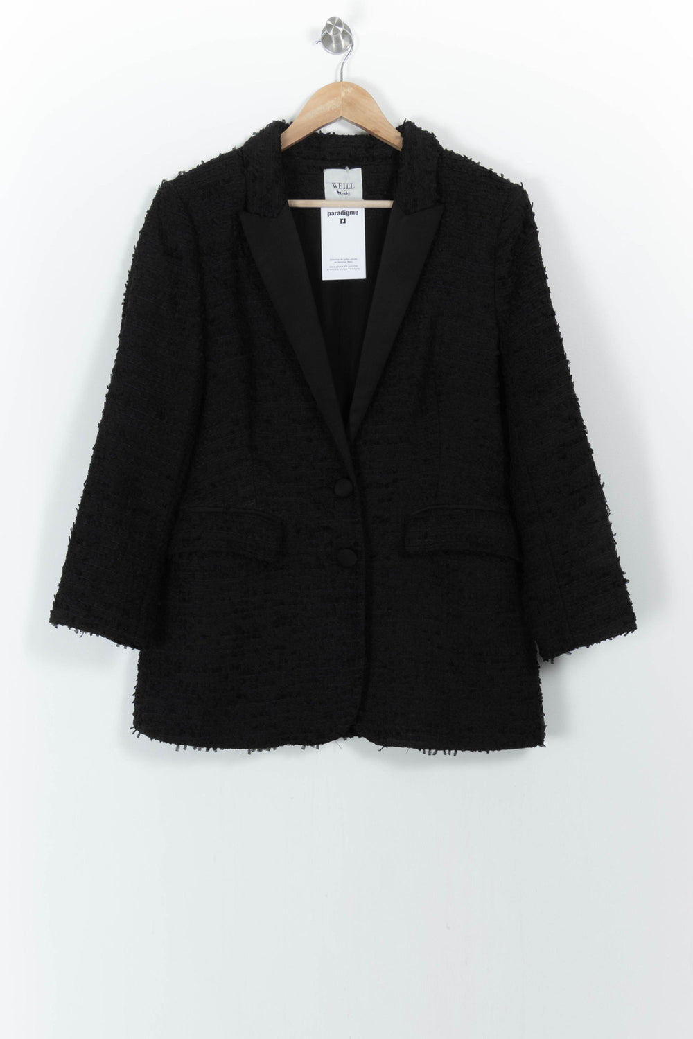 Veste Blazer Noire - Taille L/40 de la marque Weill | PARAD104018 - Vendu par Paradigme - Image 2