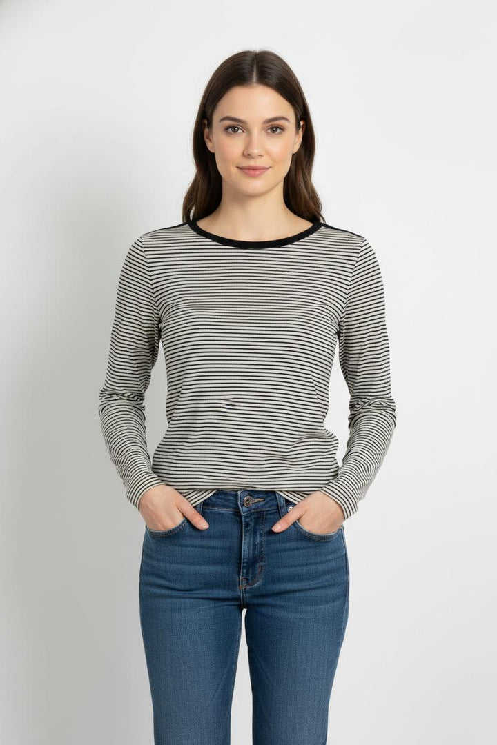 Marinière Blanche et Noire - Taille XL/42 de la marque Des petits hauts | PARAD104019 - Vendu par Paradigme - Image 1