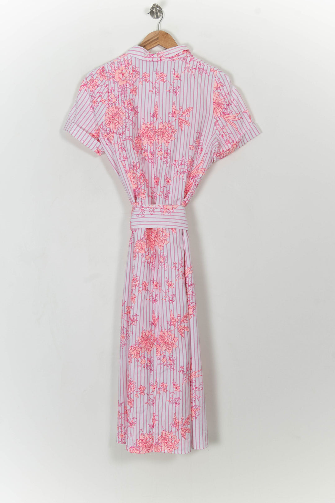 Robe Chemise Rose et Blanche - Taille L/40 de la marque Weill | PARAD104020 - Vendu par Paradigme - Image 4
