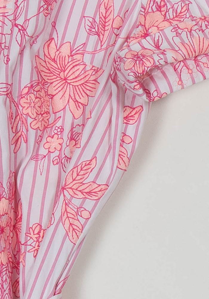 Robe Chemise Rose et Blanche - Taille L/40 de la marque Weill | PARAD104020 - Vendu par Paradigme - Image 3