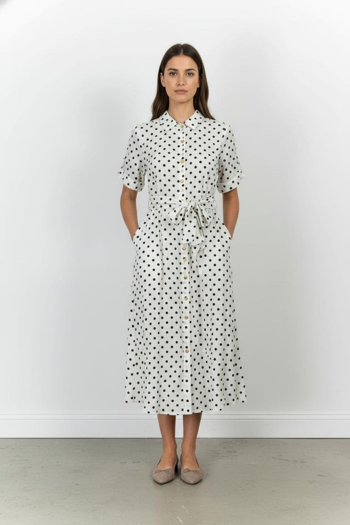 Robe longue blanche et noire - Taille L/40 de la marque Weill | PARAD104021 - Vendu par Paradigme - Image 1