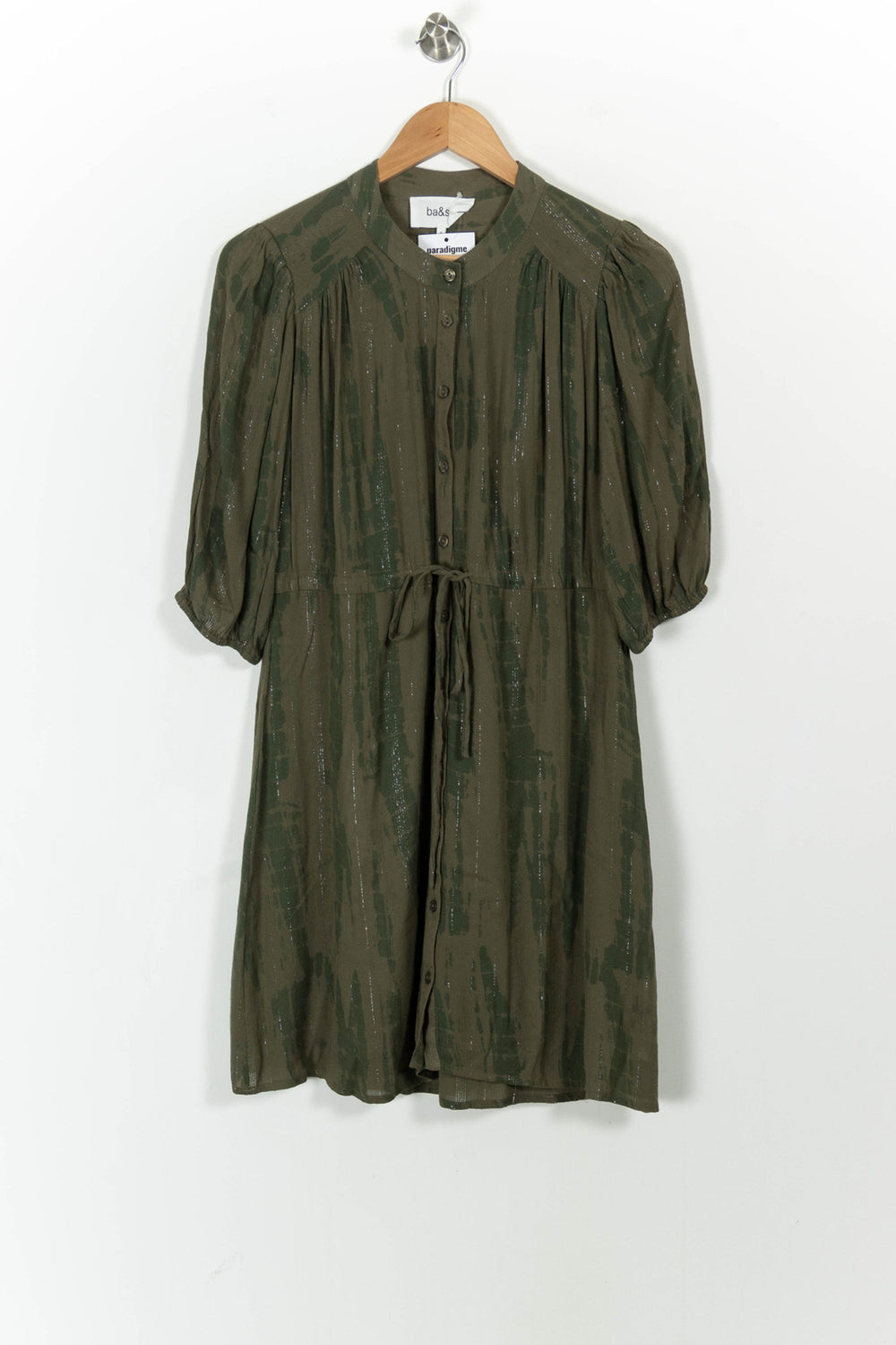 Robe Chemise Verte - Taille XS/34 de la marque ba&sh | PARAD104022 - Vendu par Paradigme - Image 2