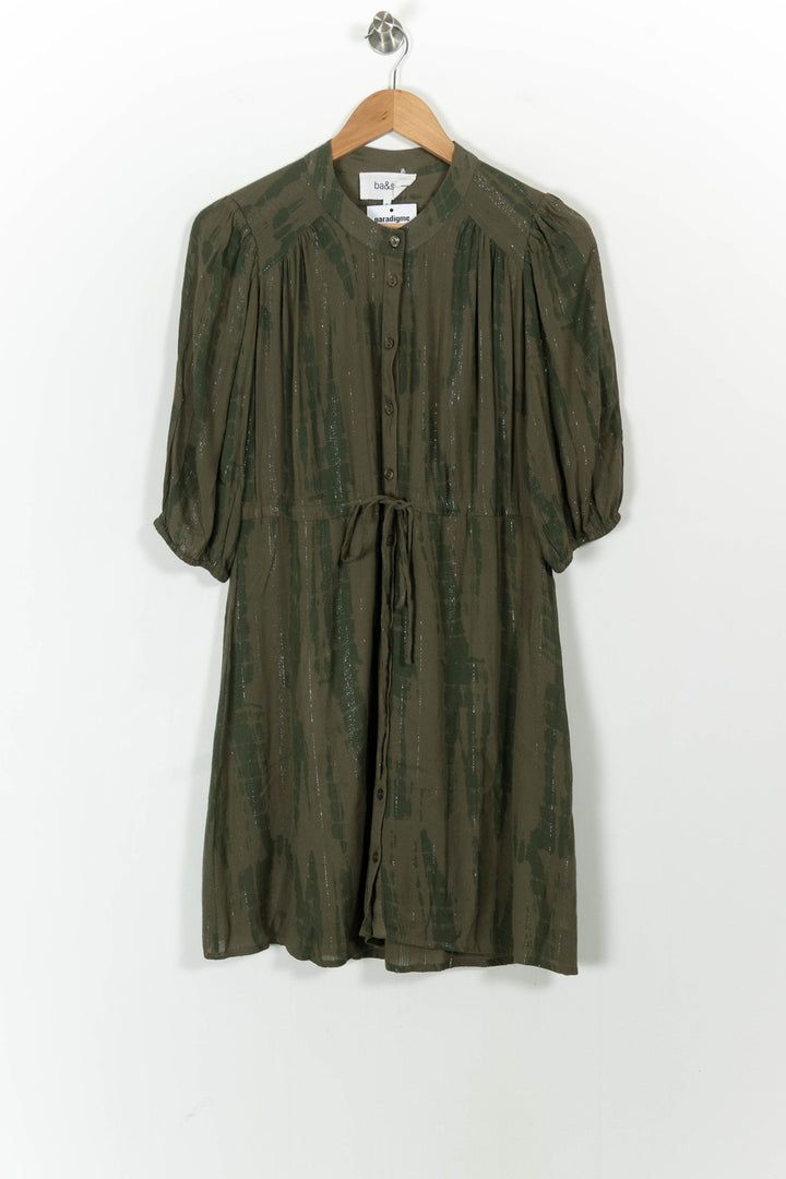 Robe Chemise Verte - Taille XS/34 de la marque ba&sh | PARAD104022 - Vendu par Paradigme - Image 2